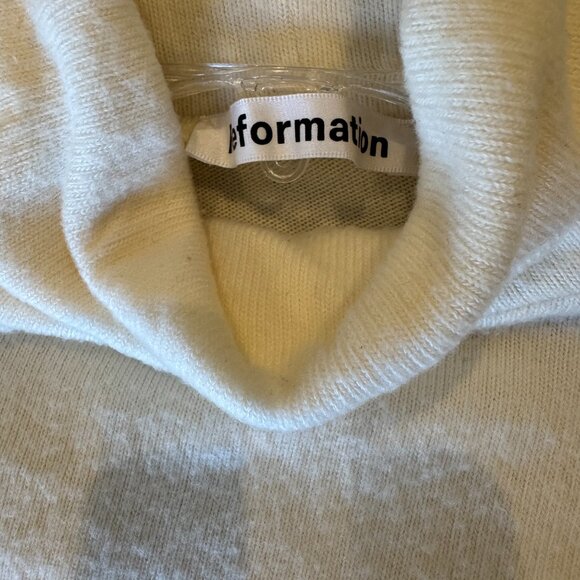 Reformation Aspen Cream Fior Di Latte Knit Mini Sweater Dress NWOT - Picture 8 of 9